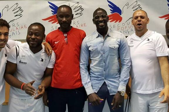 Mamadou sakho soutient l'équipe de foot du Racing Pop Paris