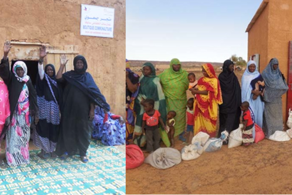 Femmes bénéficiaires des projets du spf75 en Mauritanie