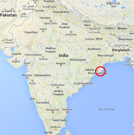 Ville de Puri, dans la région d'Orissa, en Inde, où a lieu le projet du SPF 75 et de JKHF.
