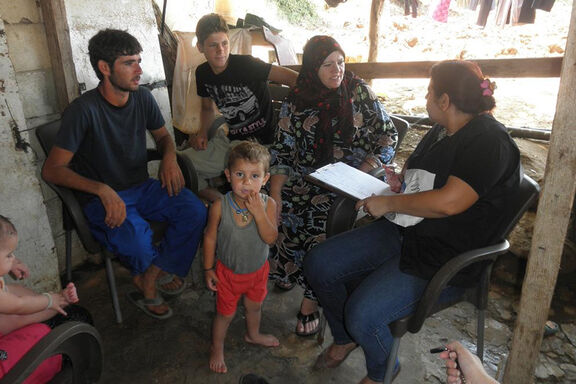 Syriens s'étant réfugiés au Liban