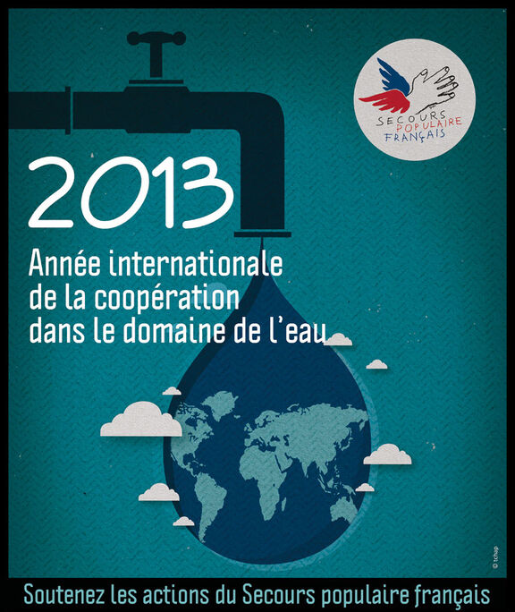 Affiche année internationale de la coopération dans le domaine de l'eau